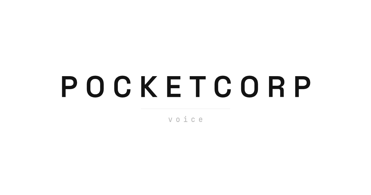 PocketCorp Voice preview