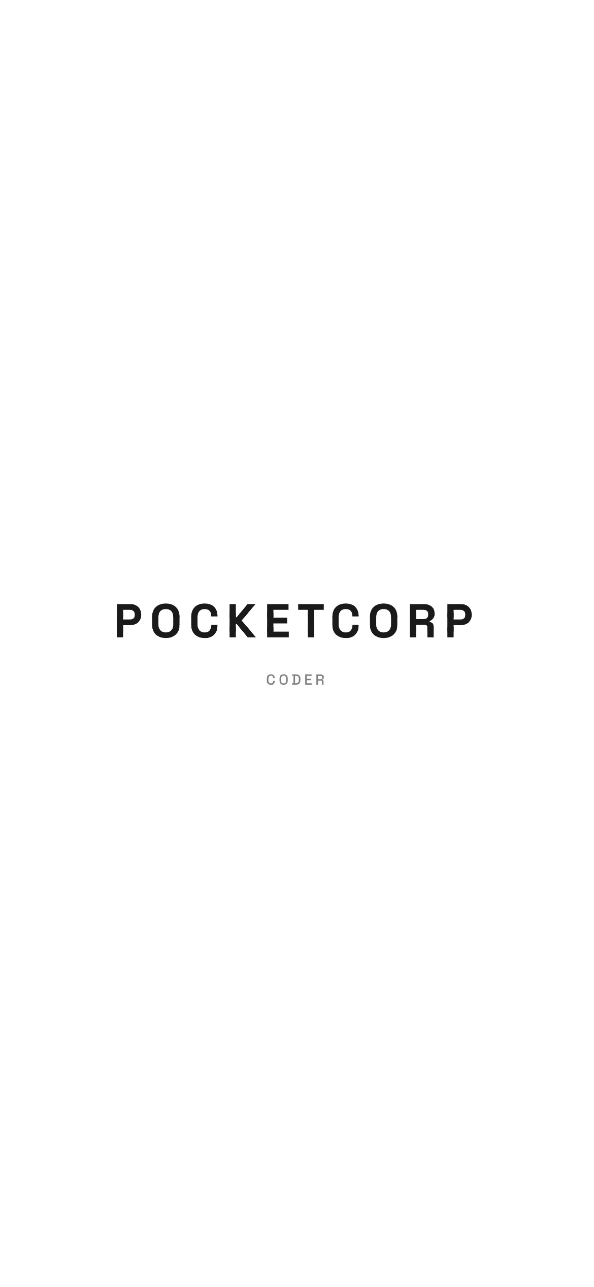 PocketCorp Coder preview